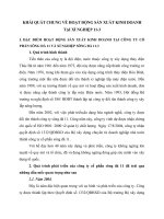 KHÁI QUÁT CHUNG VỀ HOẠT ĐỘNG SẢN XUẤT KINH DOANH TẠI XÍ NGHIỆP 11