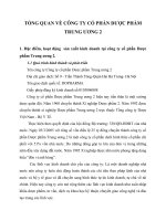 TỔNG QUAN VỀ CÔNG TY CỔ PHẦN DƯỢC PHẨM TRUNG ƯƠNG 2