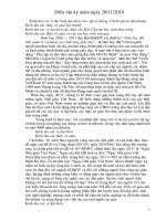 Diễn văn chào mừng 20/11