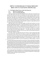 NHỮNG VẤN ĐỀ KHÁI QUÁT VỀ HOẠT ĐỘNG HUY ĐỘNG VỐN CỦA NGÂN HÀNG THƯƠNG MẠI