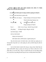 THỰC TRẠNG HIỆU QUẢ KINH DOANH CỦA CÔNG TY TNHH QUẢNG CÁO THƯƠNG MẠI THANH