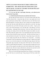 NHỮNG GIẢI PHÁP NHẰM HOÀN THIỆN CHÍNH SÁCH MARKETING