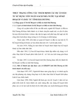 THỰC TRẠNG CÔNG TÁC THẨM ĐỊNH CÁC DỰ ÁN ĐẦU TƯ SỬ DỤNG VỐN NGÂN SÁCH NHÀ NƯỚC TẠI SỞ KẾ HOẠCH VÀ ĐẦU TƯ TỈNH HẢI DƯƠNG