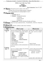 Giáo án Anh 8 (3 cột)