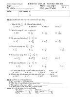 khảo sát lần 1 T&TV lớp 5