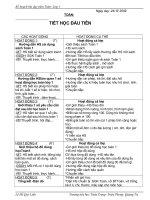 Toán - lớp 1- Tuần 1