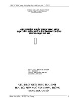 SKKN Môn Ngữ văn THCS