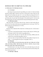 ĐÁNH GIÁ NHU CẦU HỢP TÁC CỦA NÔNG HỘ