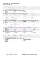Advanced - Errors in sentences