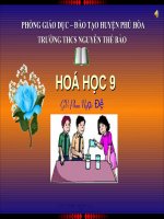 tính chất hóa học củ kim loại