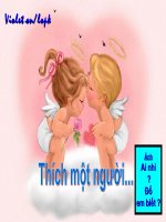 Thích một người ( Đố em biết) có nhạc nền