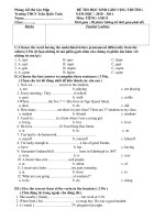 de thi HSG E8 - nam 2010 - 2011