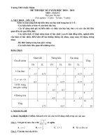 Đề Thi HKI 9( có ma trận