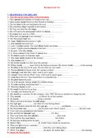 ÔN TẬP VÀ KIỂM TRA 45'''' LẦN 1 ANH 12