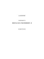 DIGITAL DATA TRANSMISSION - II