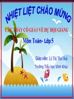 Giải toán về tỉ số phần trăm (tiếp theo)