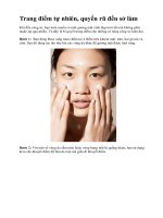 Trang điểm tự nhiên, quyến rũ đến sở làm