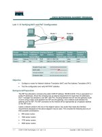 Verifying NAT and PAT Configuration