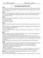 Luyện thi vào ĐH: Các phương pháp bảo toàn