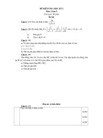 Đề KT học kỳ I toán 9
