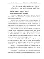 PHÂN TÍCH ĐÁNH GIÁ TÌNH HÌNH XUẤT KHẨU CỦA CÔNG TY MAY MƯỜI SANG THỊ TRƯỜNG EU