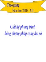 giai he phuong trinh bang phuong phap cong