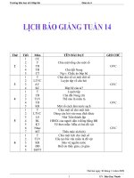 giáo án lớp 4 tuấn 14