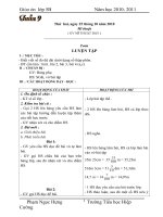 GIÁO ÁN LỚP 5 TUẦN 9