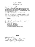 ĐỀ THI HSG TINH LONG AN