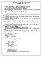 Kế hoach chủ nhiệm