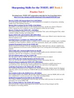 Sharpening skills for the foefl ibt part 1