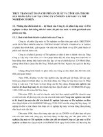 THỰC TRẠNG KẾ TOÁN CHI PHÍ SẢN XUẤT VÀ TÍNH GIÁ THÀNH SẢN PHẨM XÂY LẮP TẠI CÔNG TY CỔ PHẦN LẮP MÁY VÀ THÍ NGHIỆM CƠ ĐIỆN.