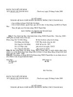 Quyết định kiện toàn BCH chi Đoan