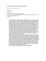 Chiến lược thương hiệu theo lý thuyết Micheal Porter