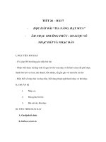 TIẾT 26 - BÀI 7 - HỌC HÁT BÀI “TIA NẮNG, HẠT MƯA”