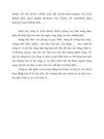 THỰC TẾ TỔ CHỨC CÔNG TÁC KẾ TOÁN BÁN HÀNG VÀ XÁC ĐỊNH KẾT QUẢ KINH DOANH TẠI CÔNG TY THƯƠNG MẠI KHÁCH SẠN ĐỐNG ĐA