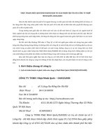 THỰC TRẠNG HIỆU QUẢ KINH DOANH DỊCH VỤ GIAO NHẬN VẬN TẢI CỦA CÔNG TY NHẬT MINH QUỐC