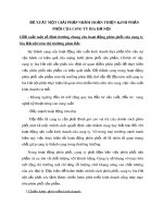 ĐỀ XUẤT MỘT GIẢI PHÁP NHẰM HOÀN THIỆN KÊNH PHÂN PHỐI CỦA CÔNG TY BIA HÀ NỘI