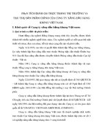 PHÂN TÍCH ĐÁNH GIÁ THỰC TRẠNG THỊ TRƯỜNG VÀ TIÊU THỤ SẢN PHẨM CHÍNH CỦA CÔNG TY XĂNG DẦU HÀNG KHÔNG VIỆT NAM