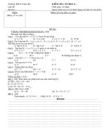 Kiểm tra 1 tiết Số học 6(Kì I)