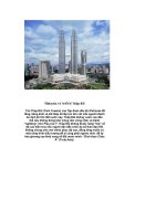 TRIẾT LÝ VỀ THÁP ĐÔI MALAYSIA