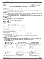 Tuần 12 - Tiết 23. Dãy hoạt động hóa học của kim loại