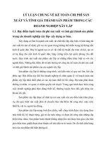 LÝ LUẬN CHUNG VỀ KẾ TOÁN CHI PHÍ SẢN XUẤT VÀ TÍNH GIÁ THÀNH SẢN PHẨM TRONG CÁC DOANH NGHIỆP XÂY LẮP