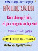 Ôn từ chỉ Hoạt động- Trạng thái