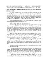 MỘT SỐ PHƯƠNG HƯỚNG VÀ BIỆN PHÁP GÓP PHẦN ĐẨY MẠNH TIÊU THỤ SẢN PHẨM Ở CÔNG TY CƠ KHÍ HÀ NỘI