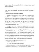 THỰC TRẠNG TÍN DỤNG ĐỐI VỚI DNVVN TẠI SỞ GIAO DỊCH NHN0 và PTNTVN