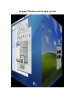 Sử dụng Windows cho các dịch vụ Unix