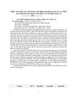 THỰC TẾ CÔNG TÁC KẾ TOÁN TẬP HỢP CHI PHÍ SẢN XUẤT VÀ TÍNH GIÁ THÀNH SẢN PHẨM TẠI CÔNG TY CỔ PHÀN MAY 19