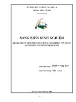 Các hình thức hoạt động ngoại khoá tại trường THPT Cò Nòi