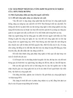 CÁC GIẢI PHÁP NHẰM GIA TĂNG KIM NGẠCH XUẤT KHẨU CỦA  HTX THÁI DƯƠNG